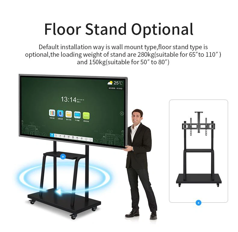 Support Mobile pour Écran Interactif - Modèles 55’’