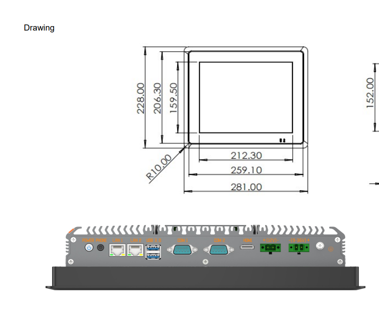 PC INDUSTRIEL / SK-10.4GB-ZD03 /INTEL I7/ WINDOWS