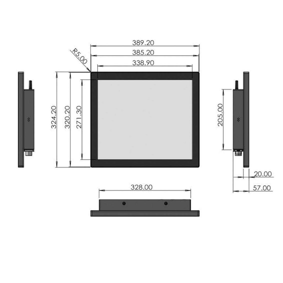PC INDUSTRIEL / 17 / INTEL J6412 / ETANCHE IP 65 TOTAL / SENKE